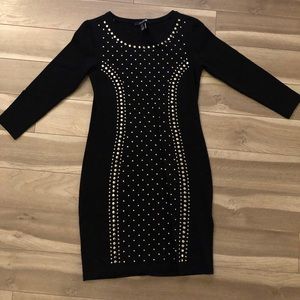 Black dress with silver beads for sale!